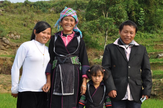 Zaazaa with her parents and younger sister who refused to smile
