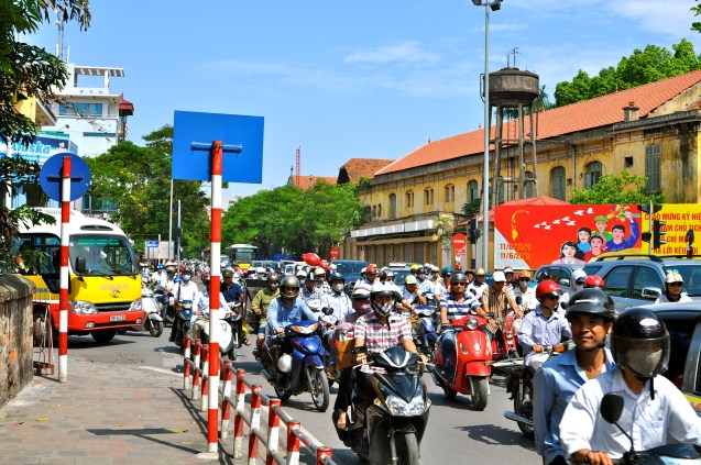 motorbikes everywhere